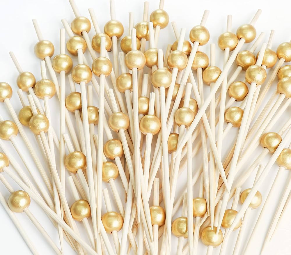 200PCS Cocktail Picks, Fancy Toothpicks for Appetizers, Decorative Skewers for Appetizers Drinks ... | Amazon (US)