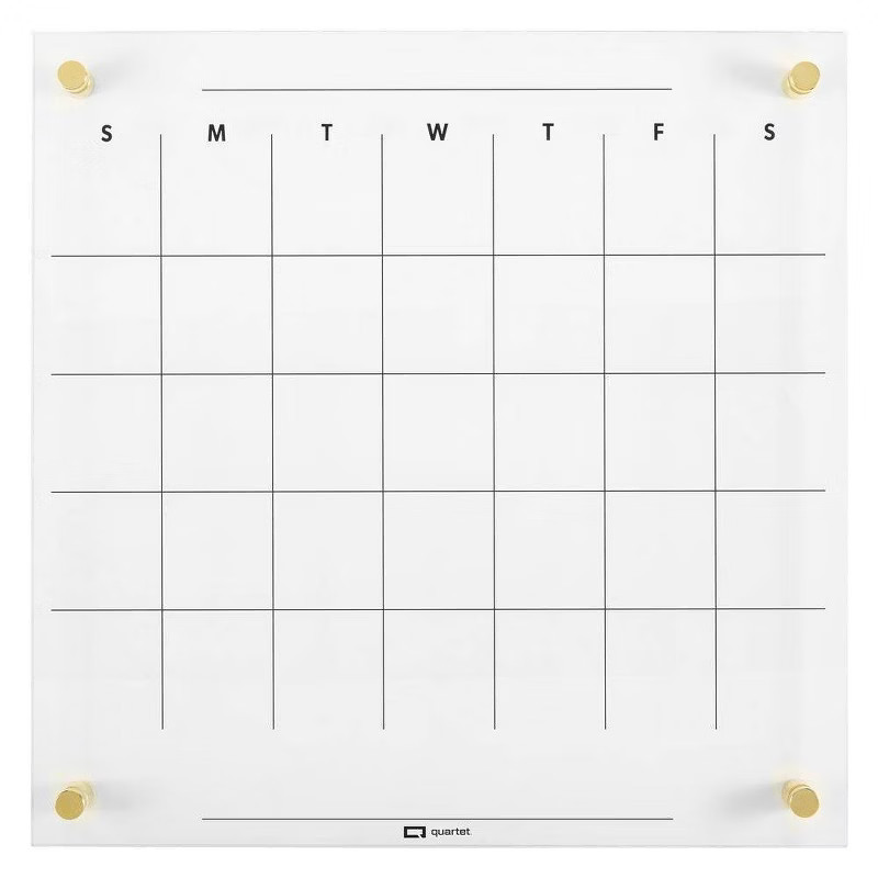 Quartet 14" x 14" Glass Dry-Erase Calendar Board | Target