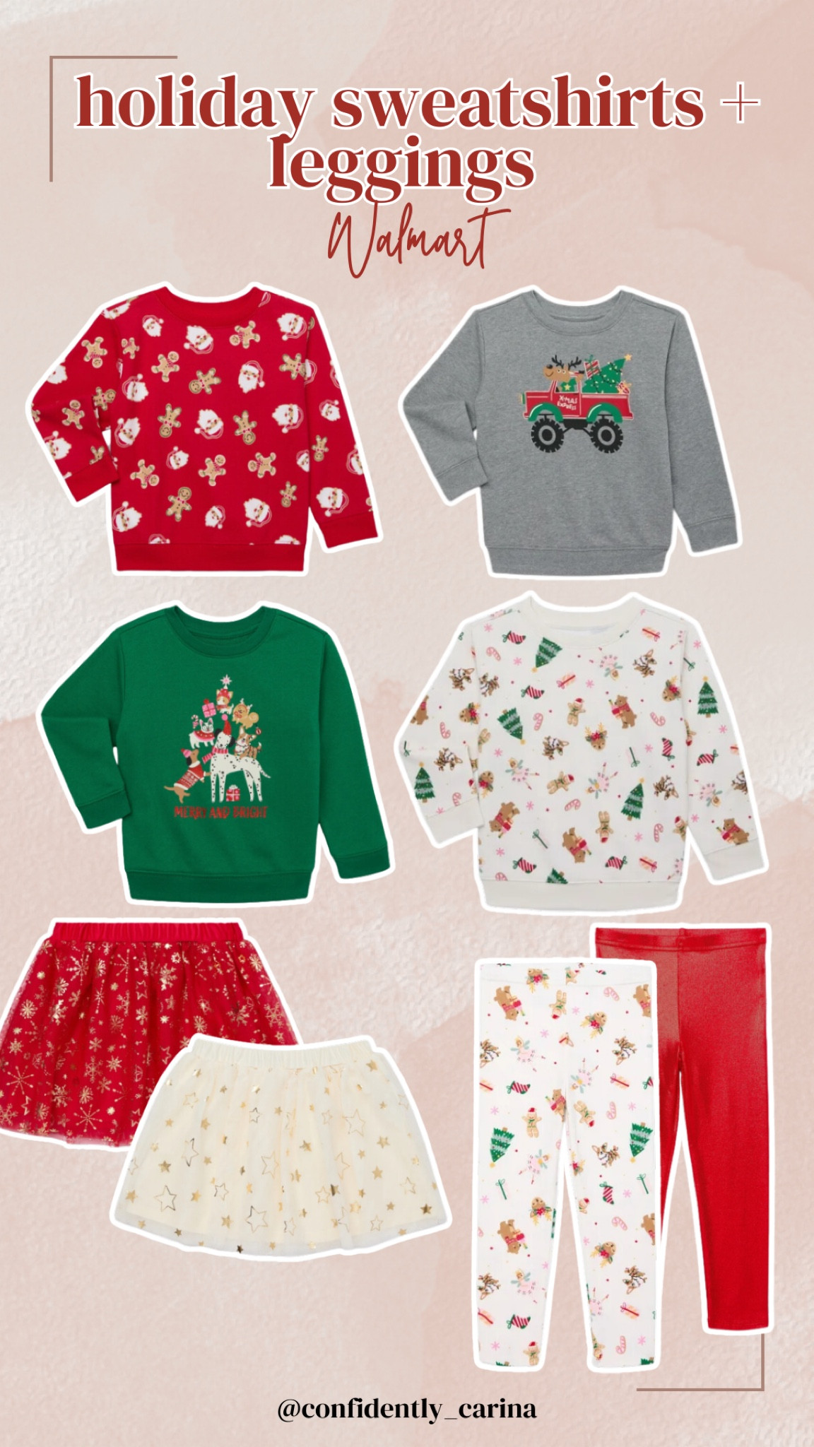 Super cute holiday sweatshirts and leggings for under $15!! 

#LTKHoliday #LTKFindsUnder50 #LTKKids