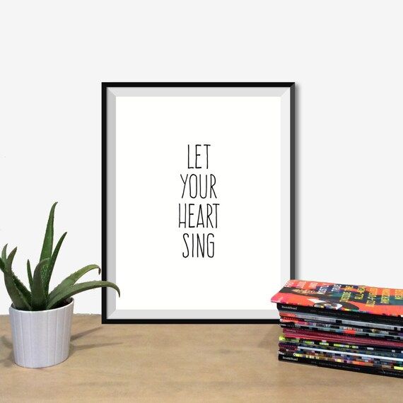 Instant Download - Let Your Heart Sing | Etsy (US)