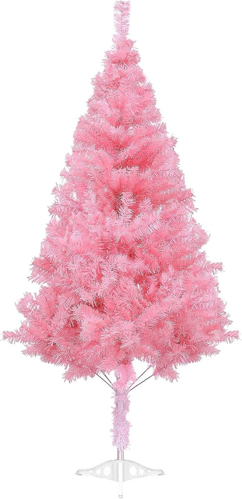 5ft Pink Christmas Tree for Home, Office, Party Decoration, Artificial Christmas Tree for Xmas Se... | Amazon (US)