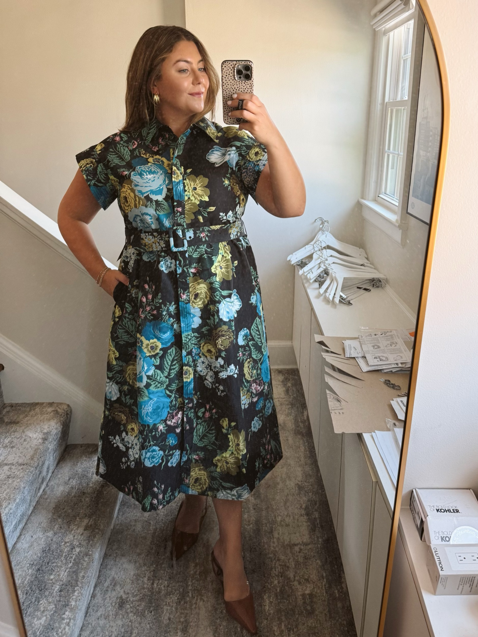 tuckernuck black floral dress Tuckernuck Black Kennedy Dress Black / L main image 0