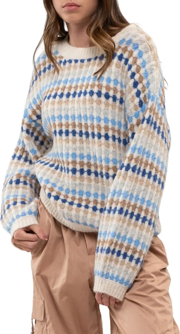 Blu Pepper Drop Shoulder Crewneck Sweater | Nordstromrack | Nordstrom Rack
