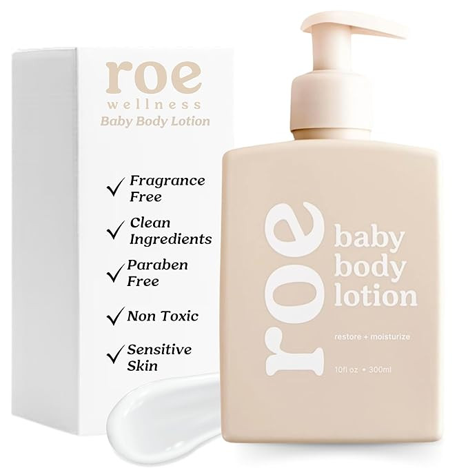 Roe Wellness- Baby Lotion For Moisturizing Newborn,Toddlers & Kids | Non-Toxic, Fragrance Free, E... | Amazon (US)