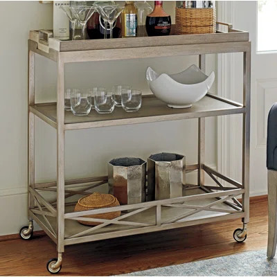 Malibu Metal Bar Cart Barclay Butera | Wayfair North America