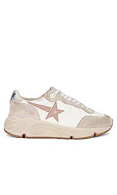 Golden Goose Running Sneaker in White, Seed Pearl, & Silver from Revolve.com | Revolve Clothing (Global)