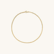 Slim Curb Chain Anklet | Mejuri (Global)