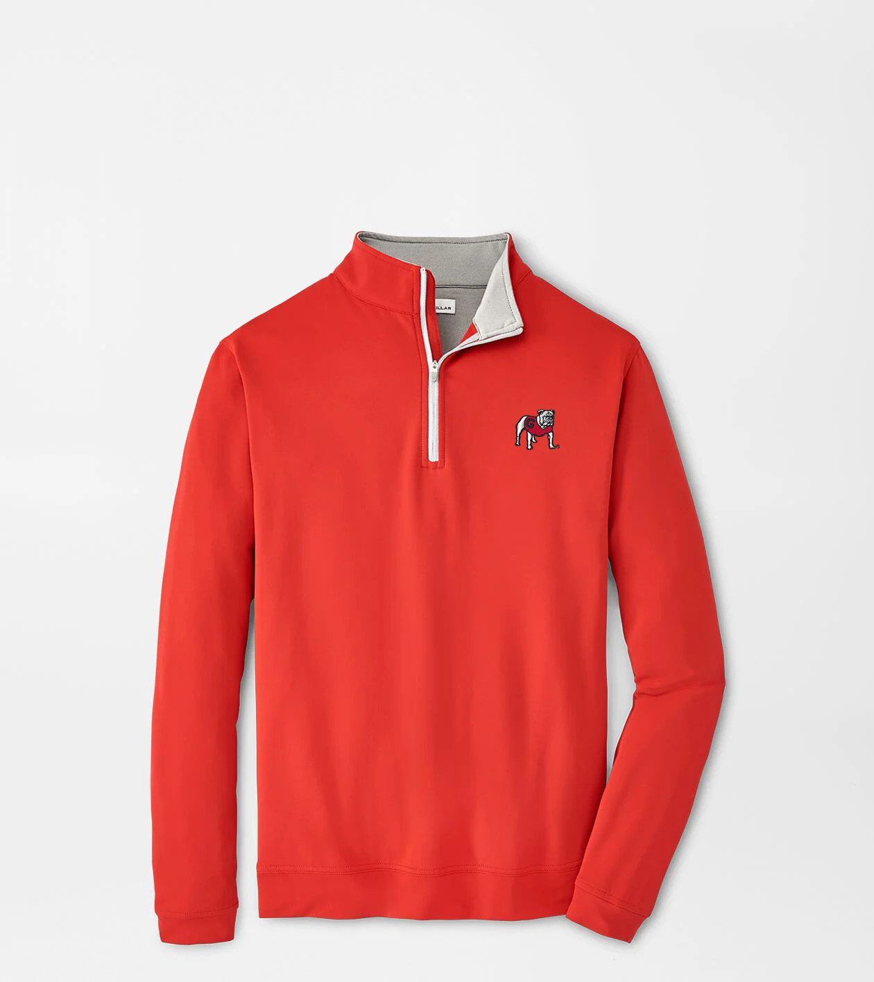 Georgia Standing Bulldog Perth Performance Quarter-Zip | Peter Millar