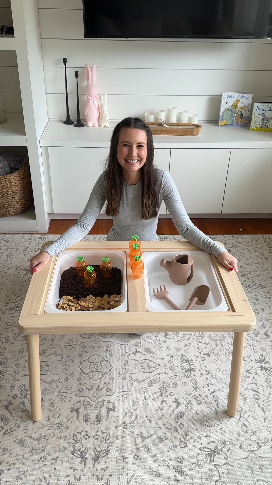 Spring/Easter garden sensory bin for toddlers!! This toddler garden set is so fun and made from silicone. 

#LTKSeasonal #LTKkids #LTKfamily