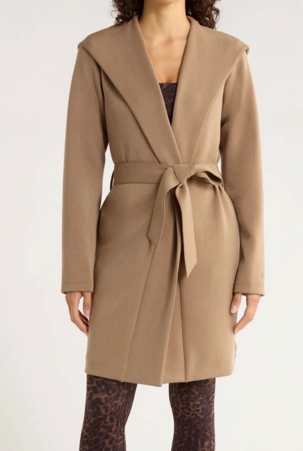 Hooded Wrap Cardigan