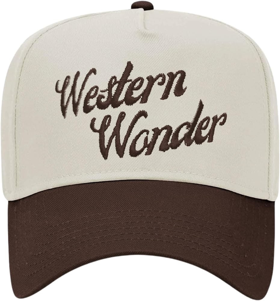 Trucker Hats for Men Women Vintage Two Tone Country Cowboy Hat Retro Western Snapback Hat Funny B... | Amazon (US)