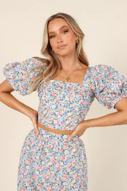 Fleur Top - Blue Floral | Petal & Pup (US)