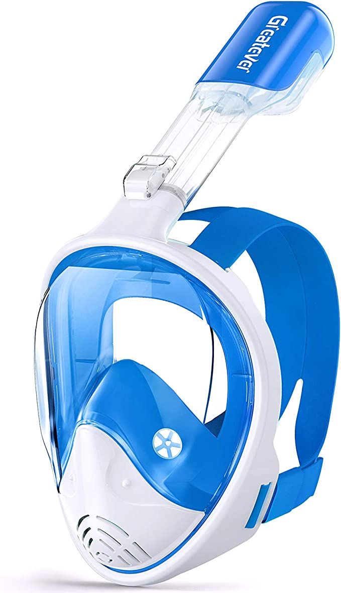 Greatever Full Face Snorkel Mask, Snorkeling Gear for Adults with Latest Dry Top Breathing System... | Amazon (US)