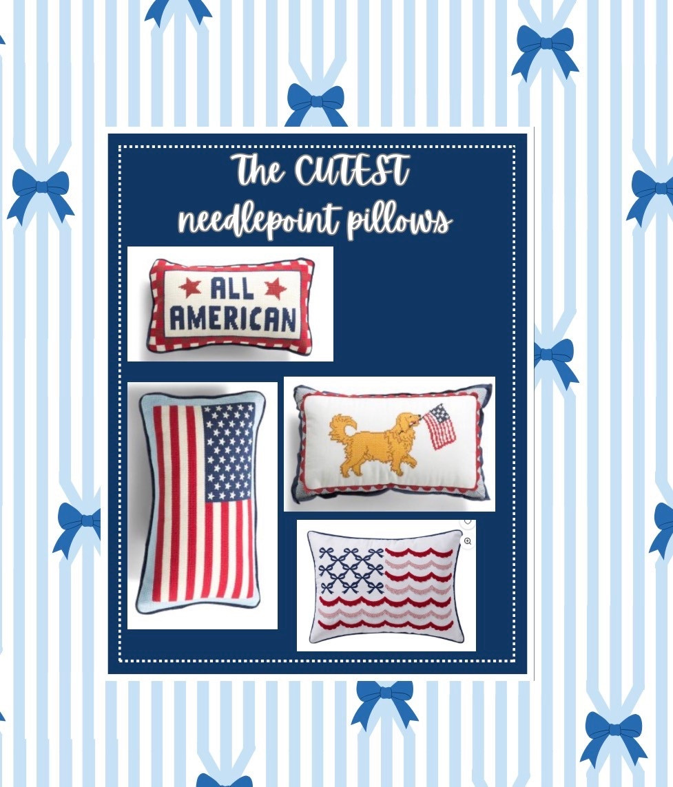Needlepoint pillows🇺🇸

#LTKHome #LTKFestival #LTKU