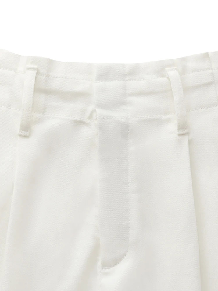 Denim Oil-Resistant Women Shorts With Belt | GOELIA