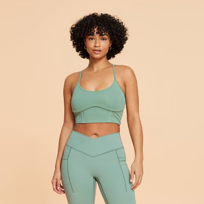 Blogilates Women's Corset Cropped Bralette | Target