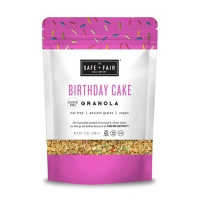 Safe + Fair Birthday Cake Granola - 12oz | Target