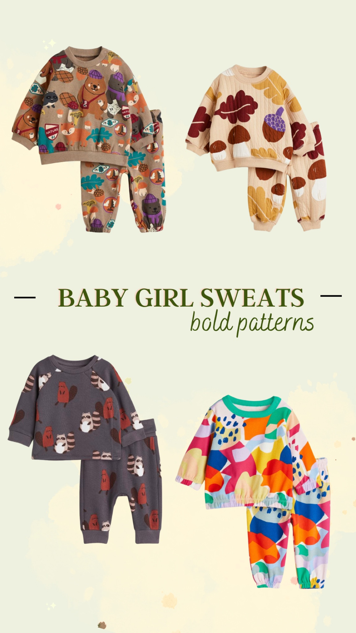 Baby girl sweats from H&M this fall 

#LTKkids #LTKunder100 #LTKunder50