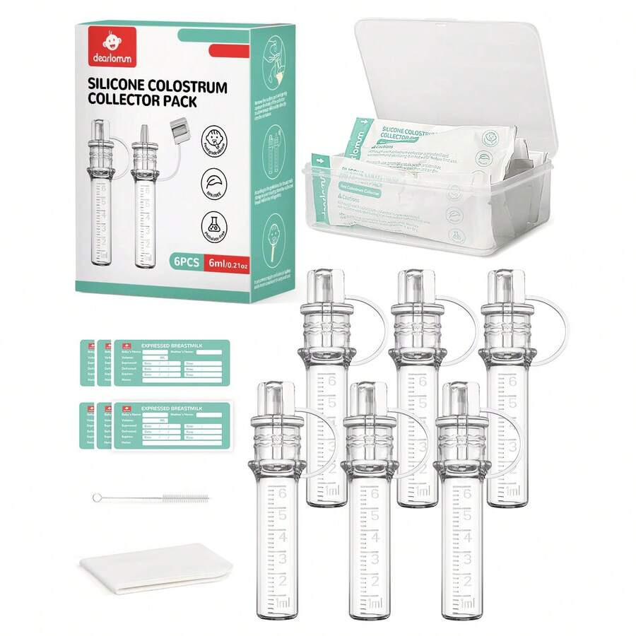 Colostrum Collector Kit Leakproof, Reusable Breast Milk Collector, Heat & Freezer Resistant, With... | SHEIN