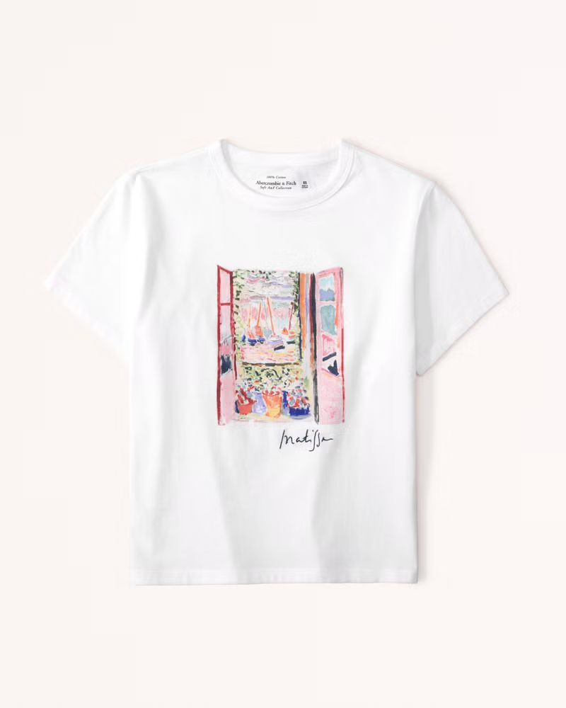 Short-Sleeve Matisse Graphic Skimming Tee | Abercrombie & Fitch (US)