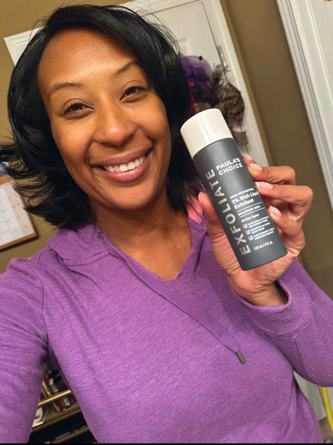 this clinically proven gentle leave-on liquid exfoliant with salicylic acid quickly unclogs pores, smooths wrinkles & evens skin tone.

Clears & minimizes enlarged pores

BHA (beta hydroxy acid) sheds built-up layers of skin

Fluid, lightweight texture absorbs quickly 

Use up to twice daily after cleansing & toning skin

#LTKover40 #LTKfindsunder50 #LTKbeauty