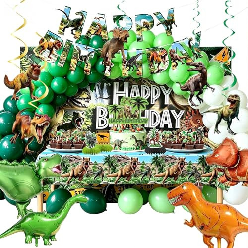 Suncokist Dinosaur Birthday Party Decorations, 86 PCS Dino Party Supplies | Amazon (US)