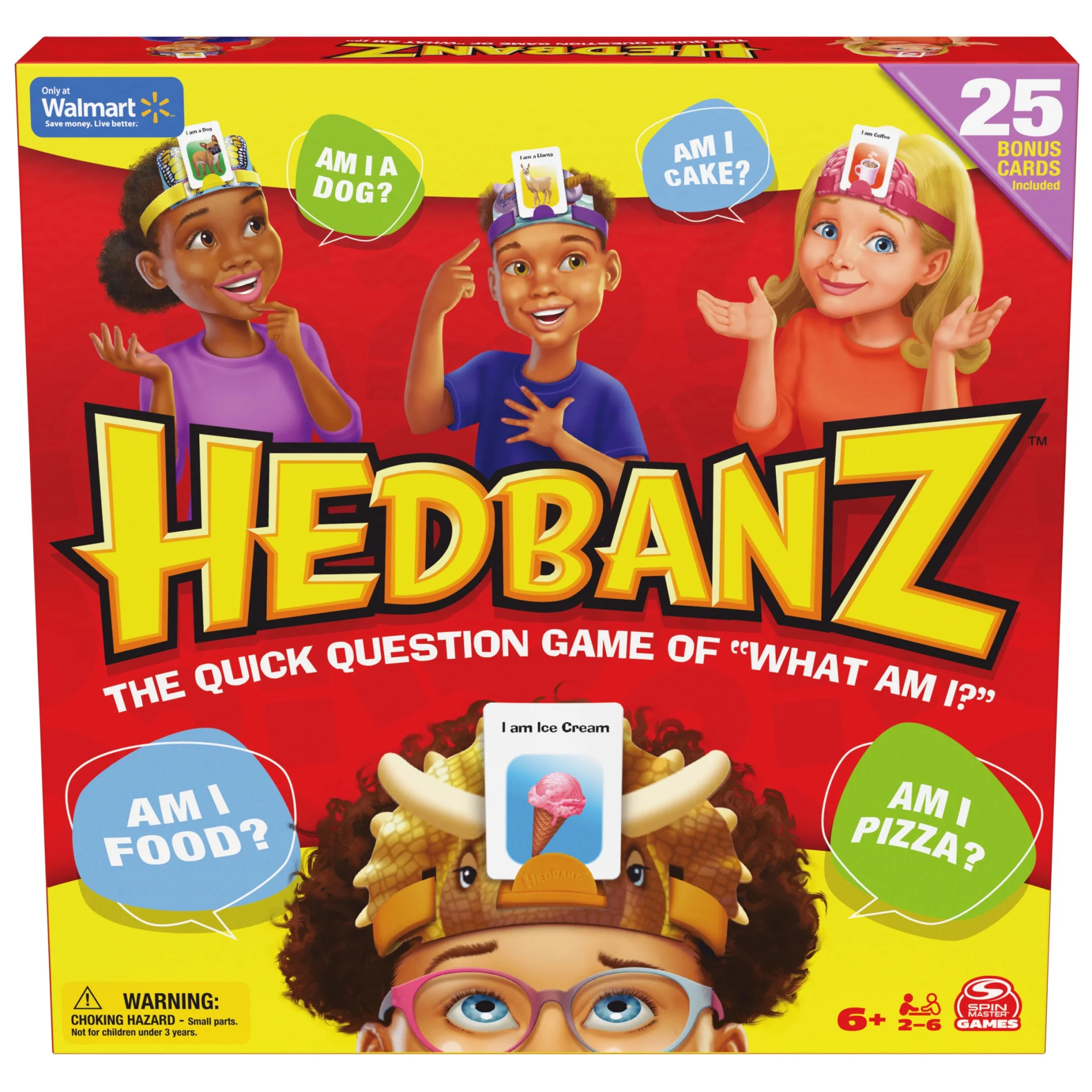 Hedbanz 2nd Edition Picture Guessing Board Game with 25 Bonus Cards Walmart Exclusive | Walmart (US)