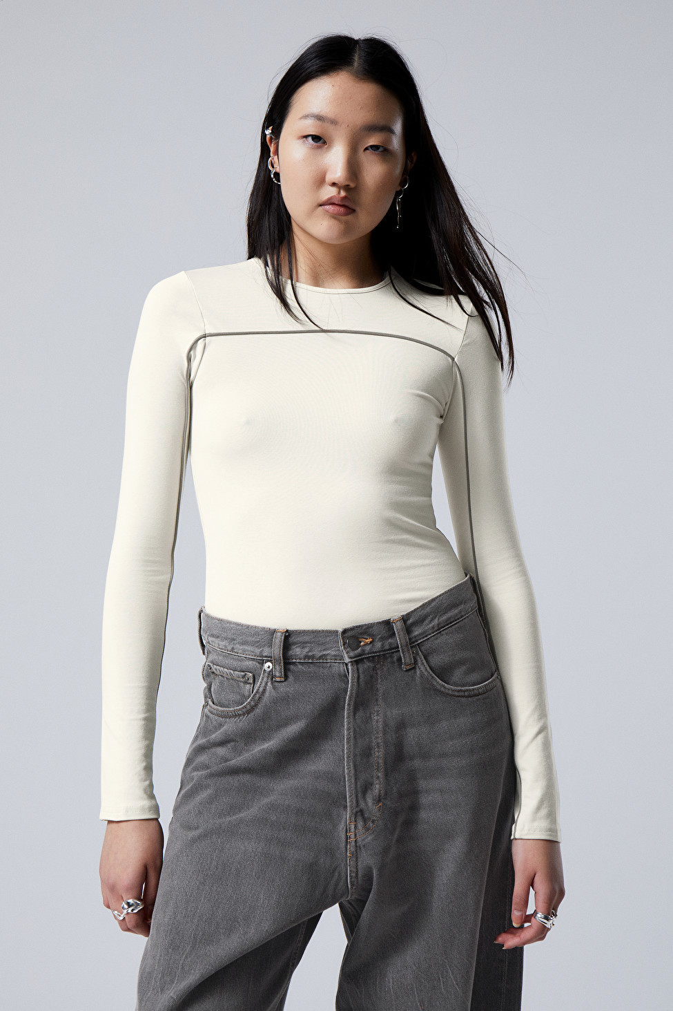 Pace Piping Long Sleeve | Weekday