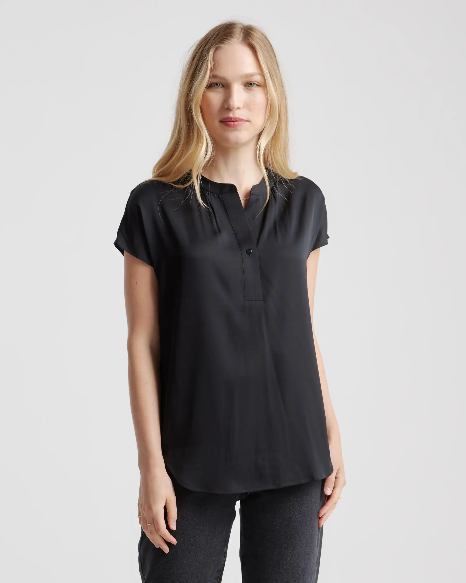 Women's Washable Stretch Silk Dolman Sleeve Blouse | Quince