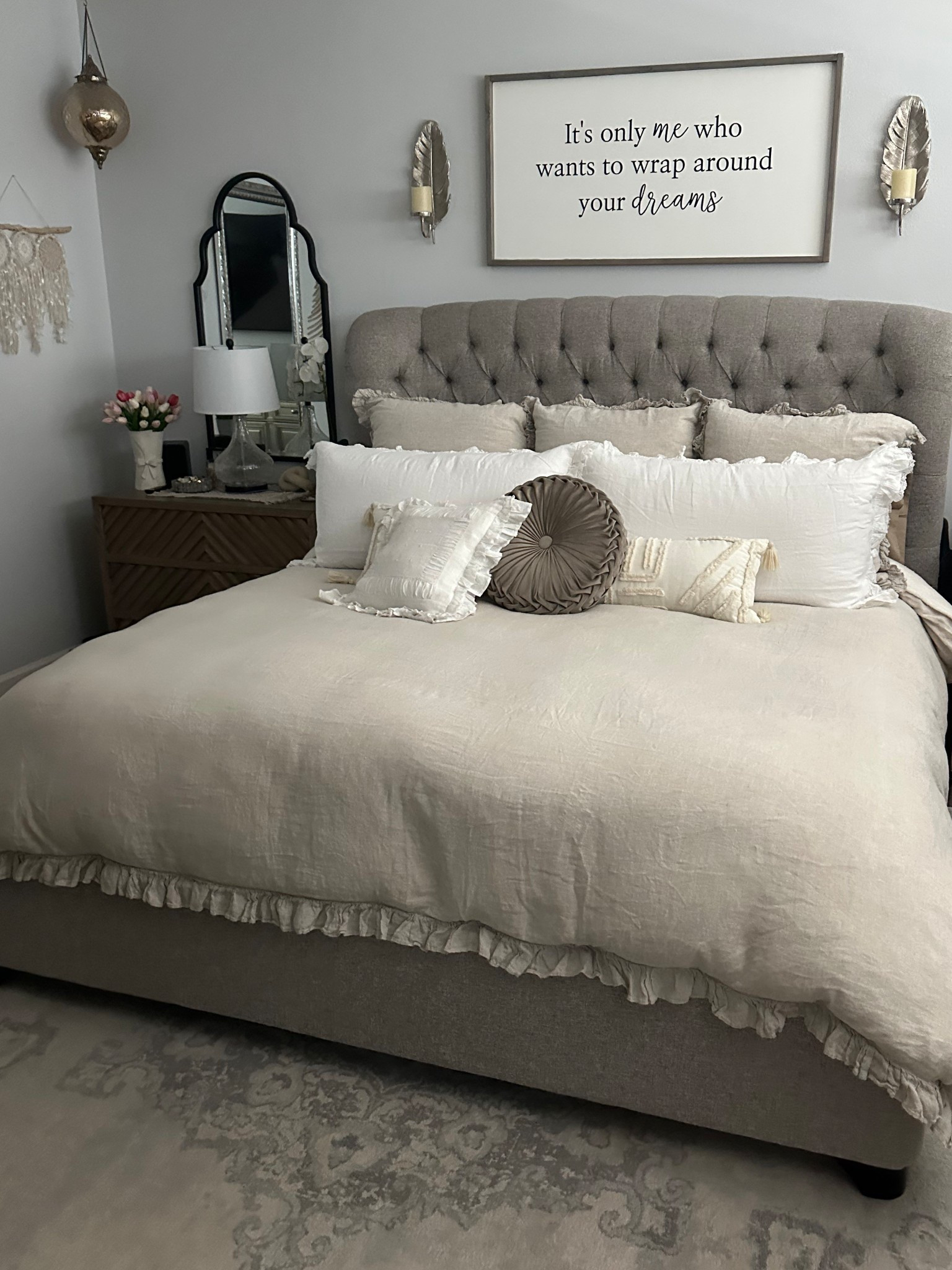 Linen bedding is my fave so soft and cozy keeps me warm but never too hot dreamy #linen #bedding #rugfleduvet #duvetcover #neutralbedroom #cozybedroom #mastersuite 

#LTKStyleTip #LTKSeasonal #LTKHome