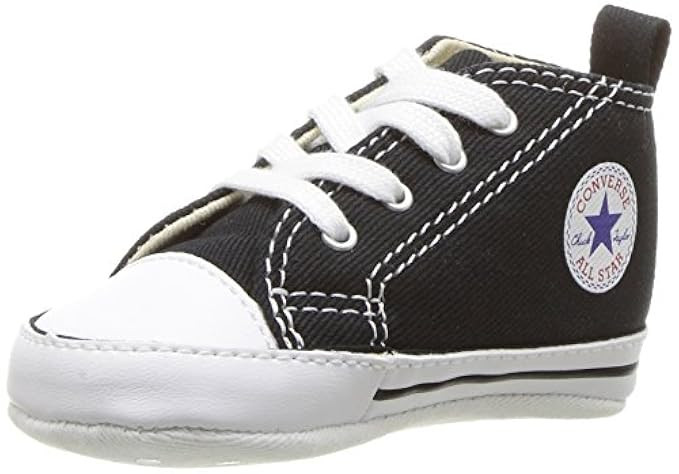 Converse First Star Hi Black 8J231 Crib | Amazon (US)