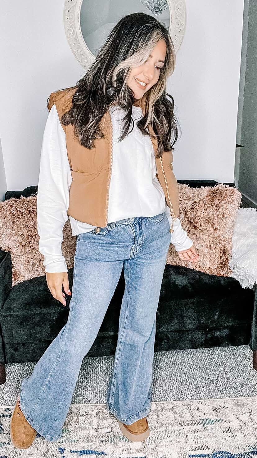 Vintage Jeans for Women Teen Girl High Waisted Relaxed Fit Straight Leg Baggy Boyfriend Jeans | Amazon (US)