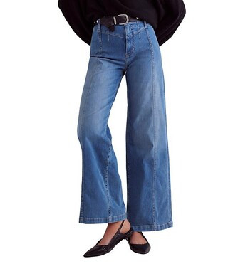 Libre High Rise Wide Leg Stretch Denim Jeans | Dillard's