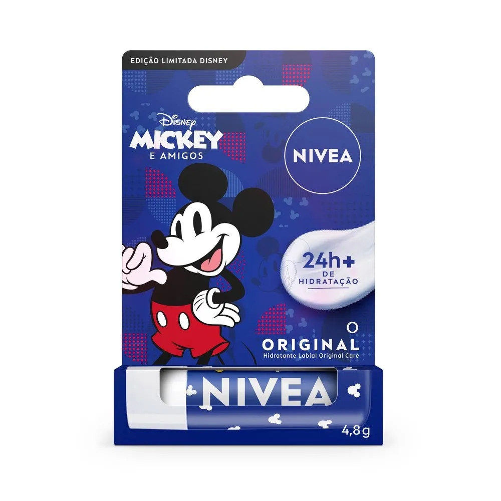 Nivea Hidratante Labial Original Care 4,8g - Ed. Limitada Disney® - Mickey E Amigos - Pague Meno... | Pague Menos BR