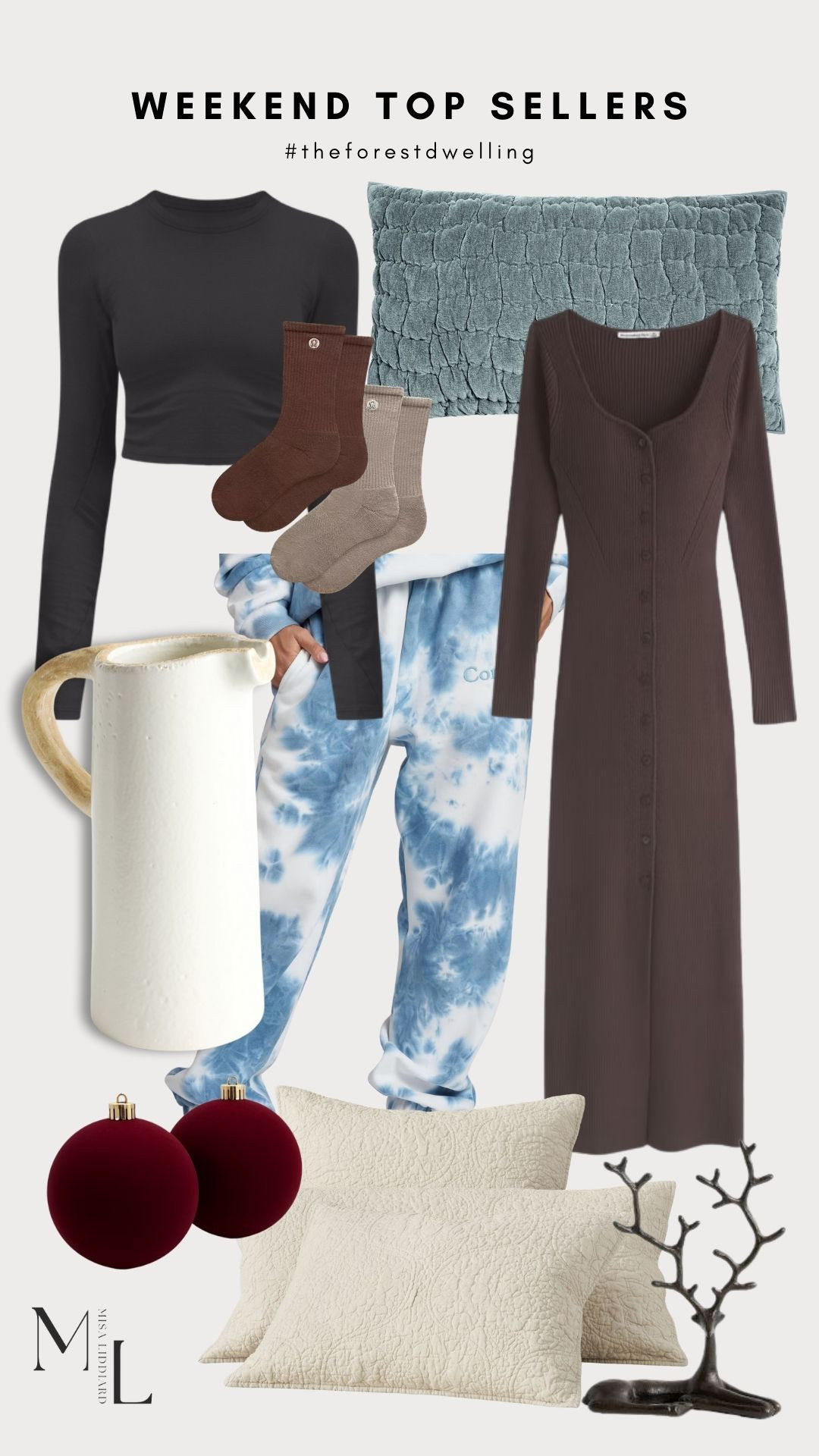 Top sellers from the weekend! I have several of the bronze reindeer in different sizes. I've styled them indoors and out. One of my personal faves! The Comfrt sets are so good. They are made with a slightly weighted material for an extra cozy feel. I have this sweater dress in burgundy and it's perfect for the colder months. There are a few colors still available to choose from. 

 #LTKSeasonal #LTKHome