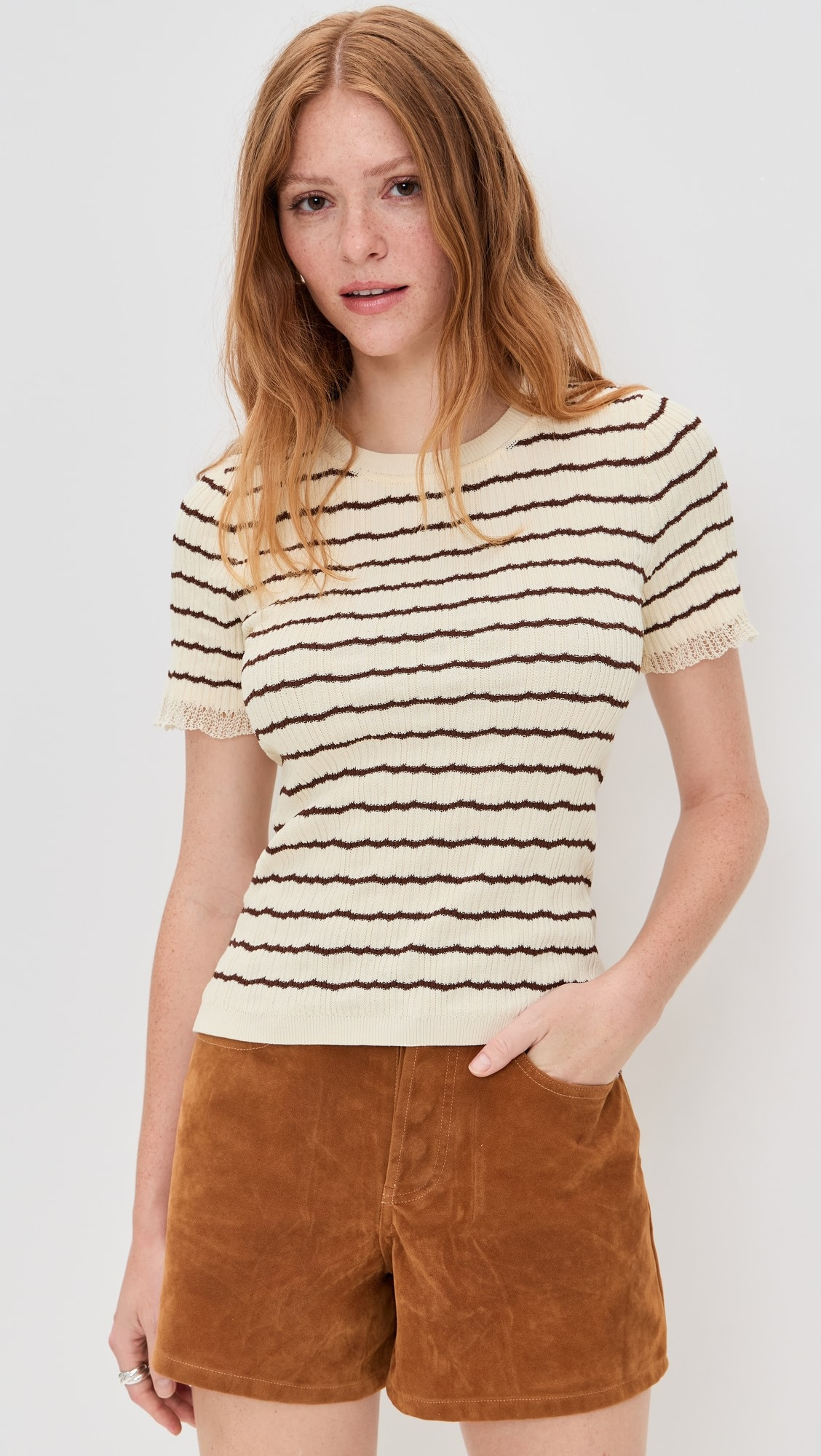 Chiara Stripe Short Sleeve Shirt | Shopbop