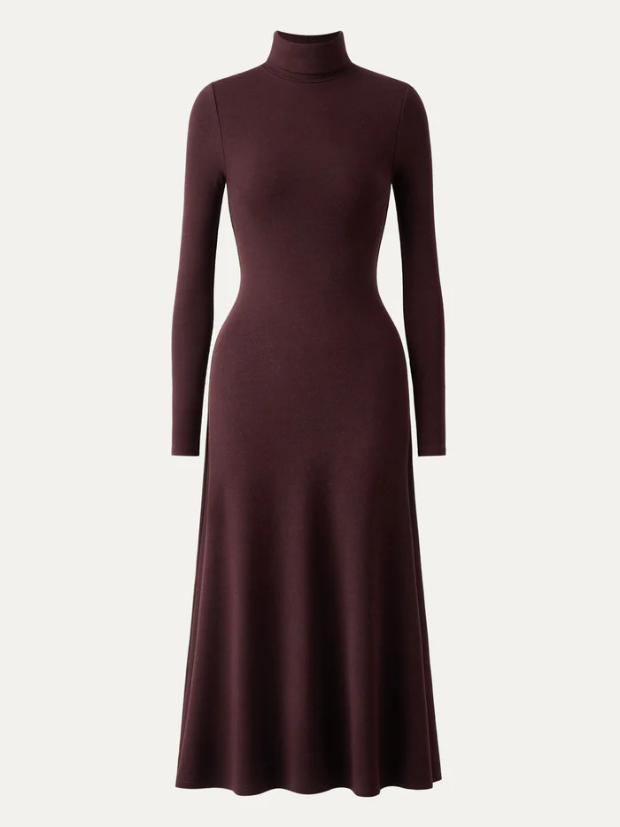 MaxWarm Turtleneck Midi Dress | OGLmove