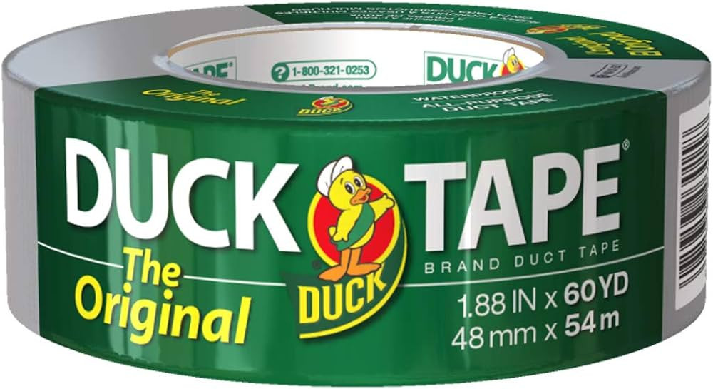 The Original Duck Brand Duct Tape, 1-Pack 1.88 Inch x 60 Yard, Silver (394475) | Amazon (US)