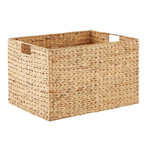 Water Hyacinth Storage Bins with Handles | The Container Store