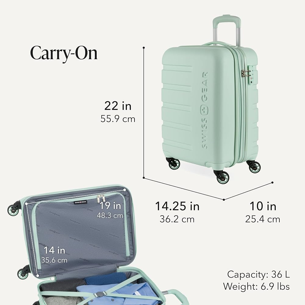 SwissGear 7366 Signature Hardside Expandable Luggage with Spinner Wheels, TSA Lock, Cup-Holder, C... | Amazon (US)