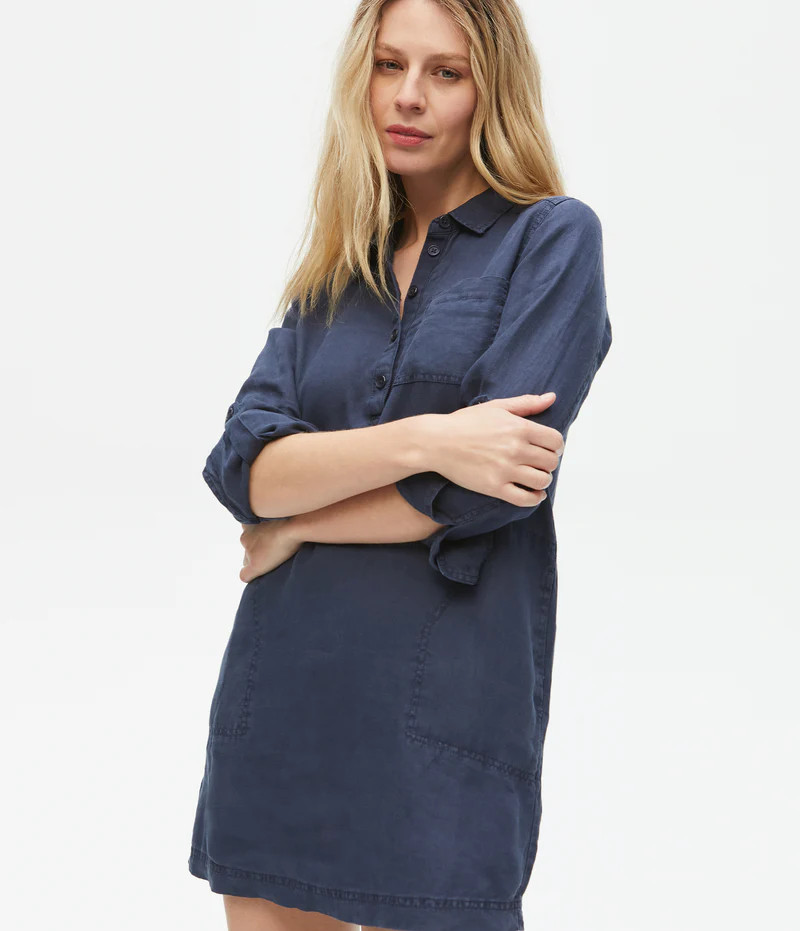 Eleanor Linen Shirt Dress | MichaelStars.com