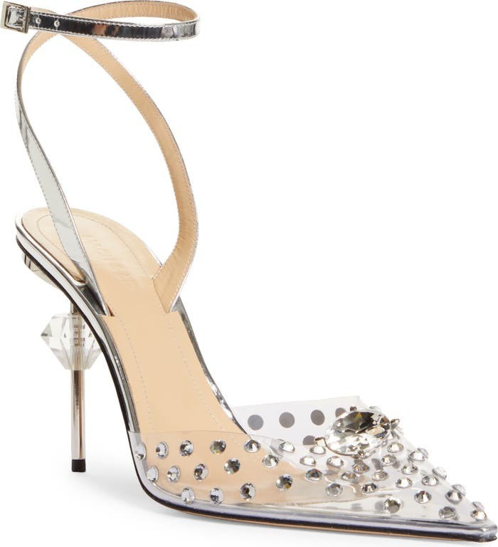 Crystal Embellished Clear Ankle Strap Pump | Nordstrom