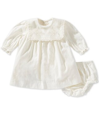 Edgehill Collection x Megan Karp Baby Girls Quinn Embroidered Detail Sailor Long Sleeve Dress | D... | Dillard's