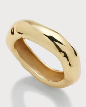 Alexis Bittar Wide Molten Bangle, Size Small | Neiman Marcus