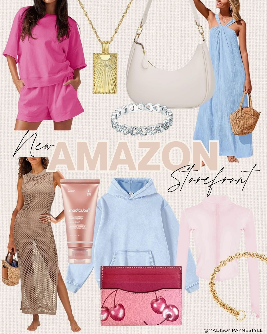 New for Spring at Amazon 💐 check out this new crochet cover up, dress, 2-piece set, shoulder bag and bag chain, jewelry, sweatshirt and more! 

Amazon, Amazon spring, Amazon spring arrivals, Amazon new, spring outfits, dress, spring dress, vacation dress, swim cover up, Amazon swim, Amazon dress, Amazon handbag, Madison Payne 

#LTKFindsUnder50 #LTKSeasonal #LTKStyleTip