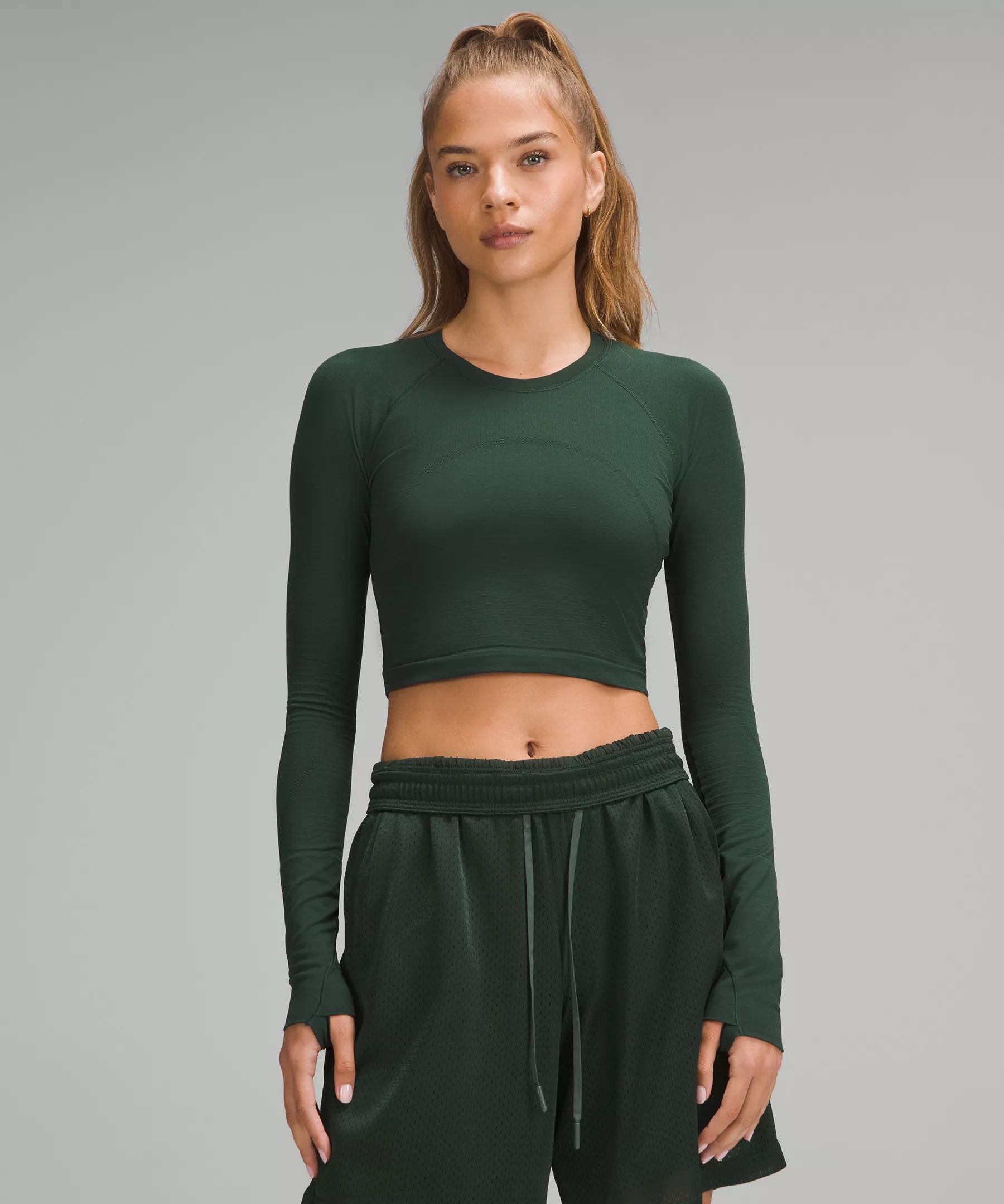 Swiftly Tech Cropped Long-Sleeve Shirt 2.0 | Lululemon (US)