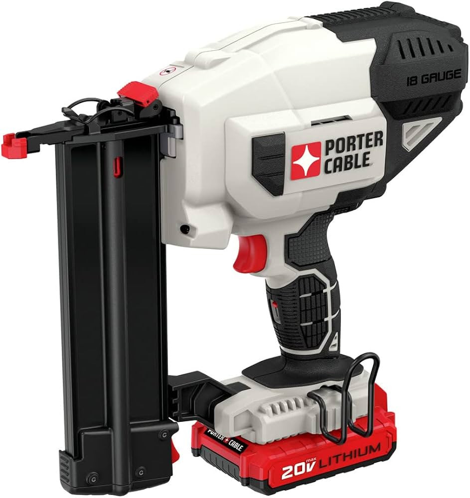 PORTER-CABLE 20V MAX Cordless Brad Nailer, Nail Gun 18 Guage, Battery and Charger Included (PCC79... | Amazon (US)