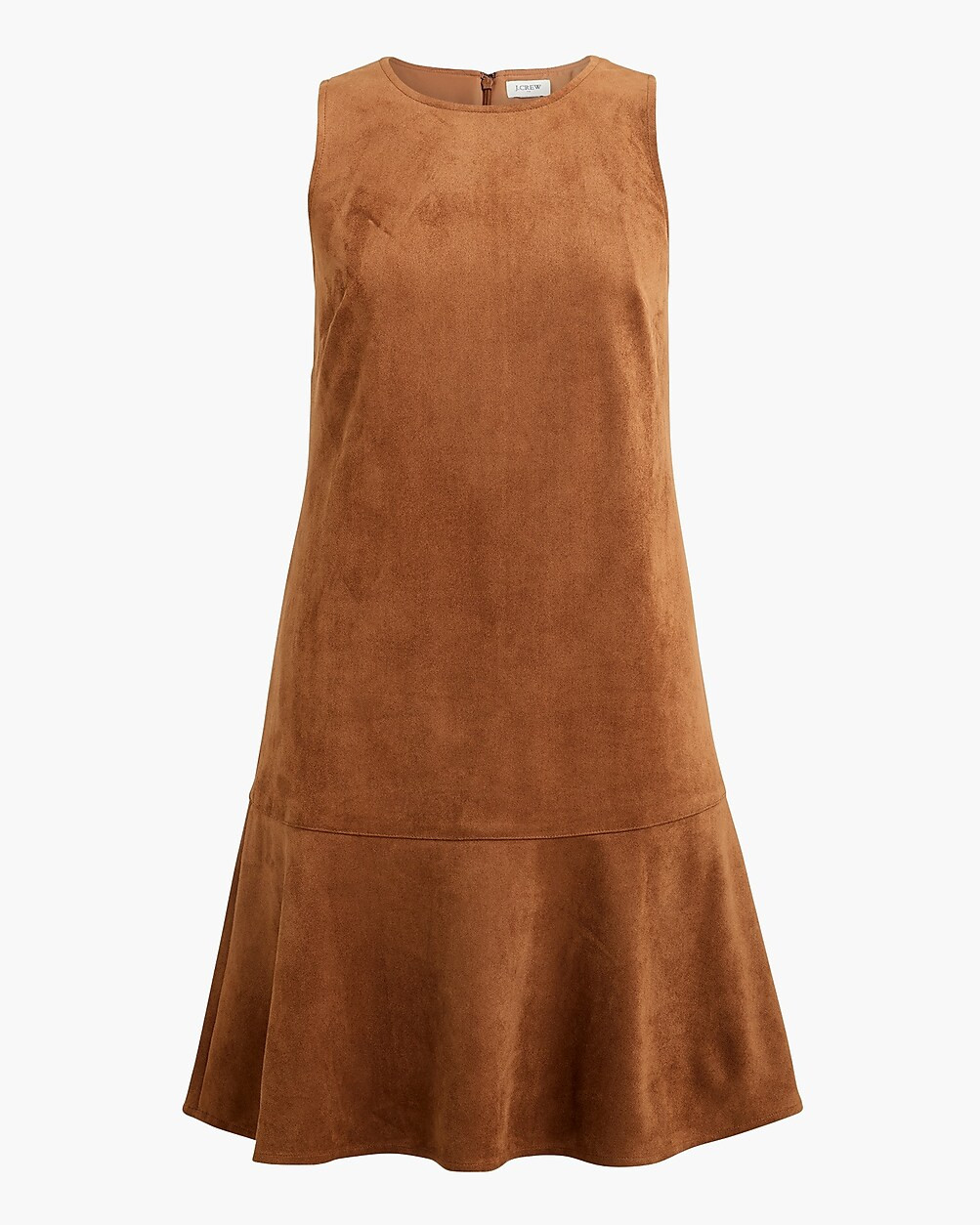 Faux-suede drop-waist mini dress | J.Crew Factory