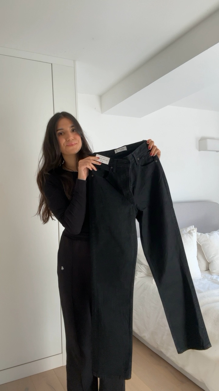 Trying the viral Abercrombie jeans! 
They are the 90s straight leg jean!

#LTKfindsunder50 #LTKSeasonal #LTKCyberWeek