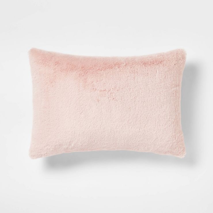 Faux Rabbit Fur Throw Pillow - Threshold™ | Target